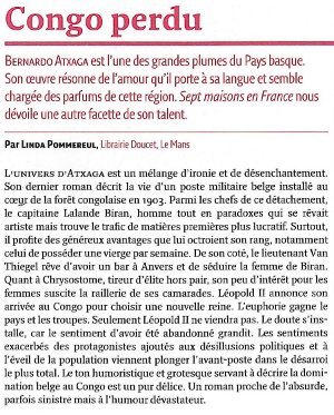 Bernardo Atxaga en la revista Pages des Libraires